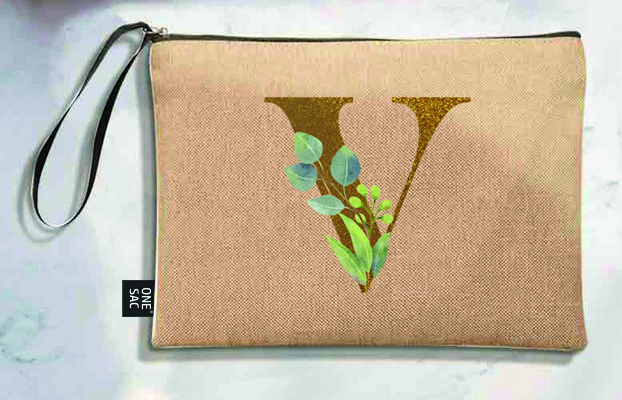 Bolso de mano letra t una pieza (diseño variado) (25×18×1 )